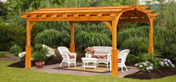 Cedar Wood Pergola Installation in Bell Gardens, CA