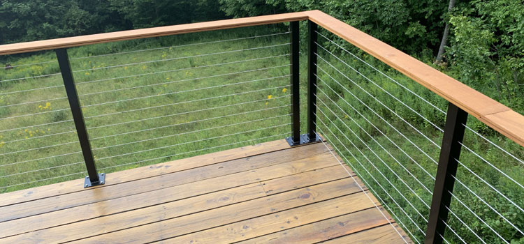 Installing Deck Cable Railing in Bell Gardens, CA